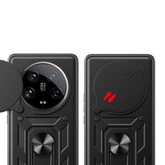 Case for Xiaomi 14 Ultra, CamShield Slide, black