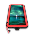 Love Mei Case for Samsung Galaxy S10+ Plus, armored with glass, red