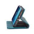 CASEME case for Samsung Galaxy S8, Leather Wallet Case, blue