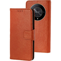 Flip case for Honor Magic 6 Lite 5G, Split Leather, orange