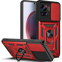 Case fordo Motorola Edge 30 Ultra 5G, CamShield Slide, red