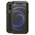 Love Mei Case for iPhone 12 Mini, armored with glass, green