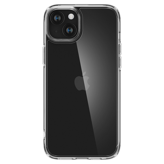 Spigen case for iPhone 15, Ultra Hybrid, transparent + 9H Tempered Glass