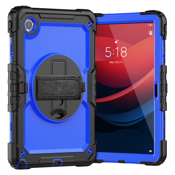 Armored Case for Lenovo Tab M11, protective 360 with stylus slot, dark blue