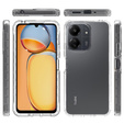 Case for Xiaomi Redmi 13C, Shockproof, with film, transparent