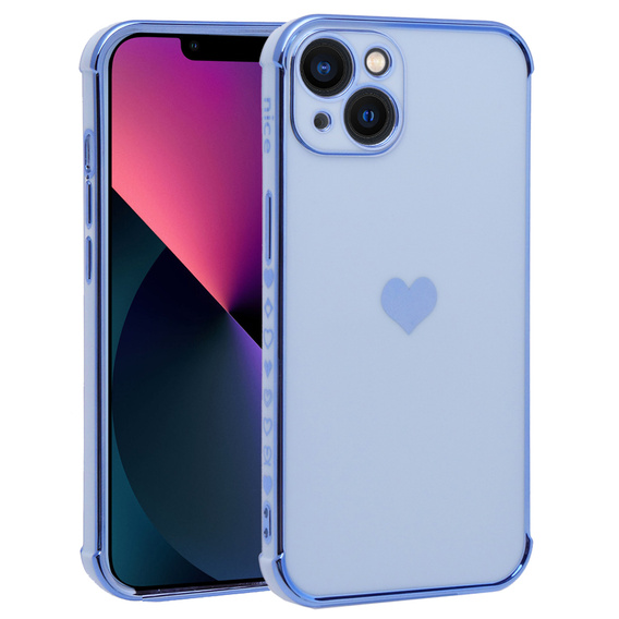 Case for Apple iPhone 13, Electro heart, blue