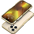 Case LUPHIE for iPhone 13 Pro Max, Armor Bumper, gold