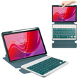Keyboard case for Lenovo Tab M11 10.95" / Idea Tab 11" / Tab K11 11" (2 gen.), Rotary 360° Leather, dark green