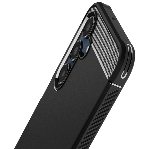 Spigen case for Samsung Galaxy A16 4G/ 5G, Rugged Armor MagSafe, black + Tempered Glass 9H