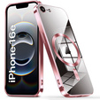 Case for iPhone 16E, Electro MagSafe, pink + Screen Glass