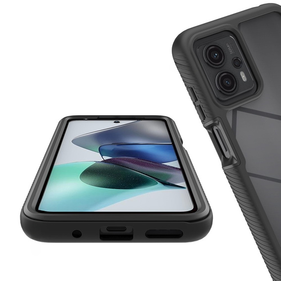 Case for Motorola Moto G13 / G23 4G, Shockproof, with film, black