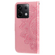 Flip case for Xiaomi Redmi Note 13 Pro 5G, Mandala, pink rose gold