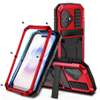R-JUST case with stand and built-in glass for iPhone 17