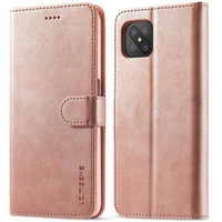 Flip case for Oppo Reno 4 Z 5G, LC.IMEEKE, pink rose gold