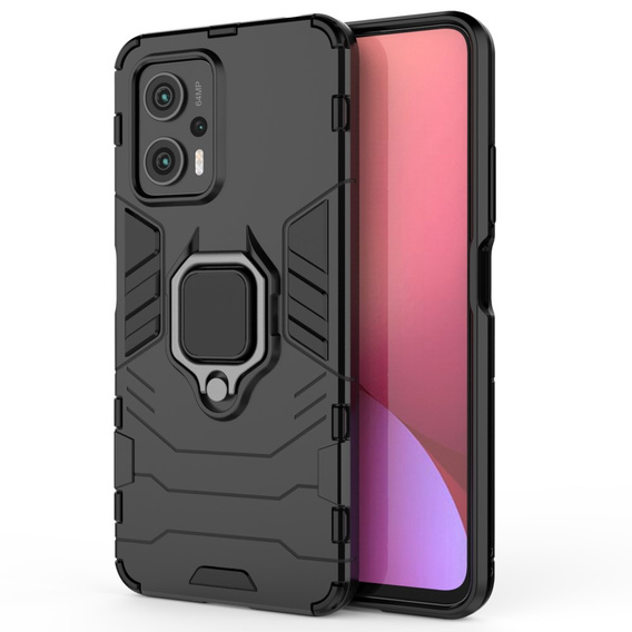 Case for Xiaomi Poco X4 GT 5G, Kickstand Ring, black