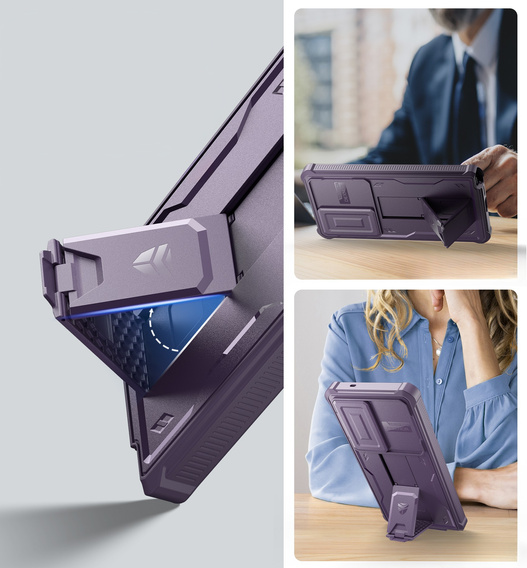 Armored case for Samsung Galaxy S25 Ultra, Dexnor Full Body (Two Frames), purple
