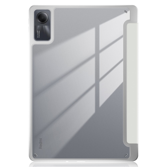 Case for Xiaomi Redmi Pad SE 11", Smartcase Hybrid, with stylus space, white