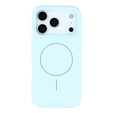 Silicone sleeve for iPhone 17 Pro Max, for MagSafe, anti-shock, blue