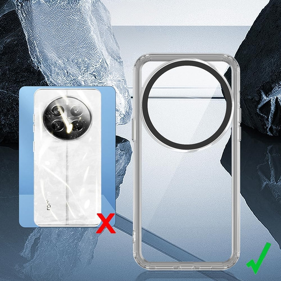 Case for Realme 12 Pro 5G / 12 Pro+ 5G, Fusion Hybrid, transparent