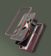 Armored case for Samsung Galaxy S25, Dexnor Full Body (Two Frames), pink