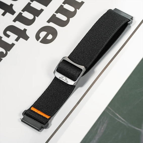 Nylon strap for Samsung Galaxy Watch Active 22mm, Black