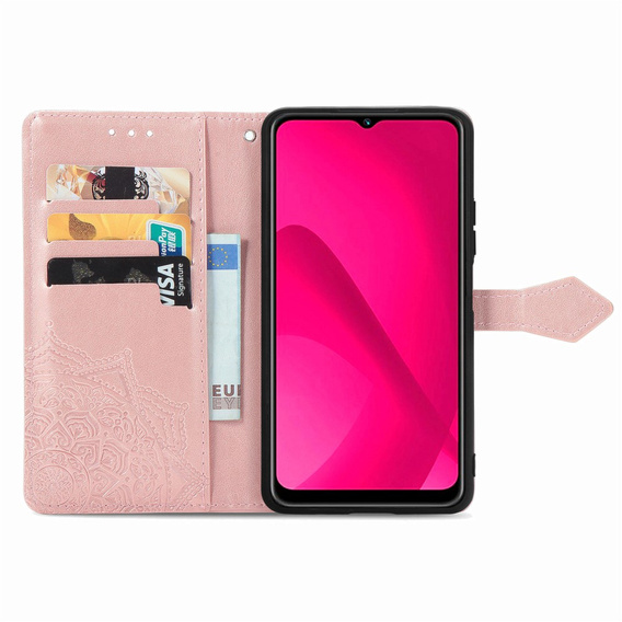 Flip case for T Phone 2 5G, Mandala, pink