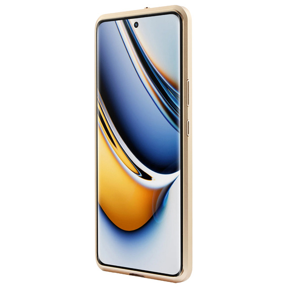 1 x Case for Realme 11 Pro 5G / Pro+ 5G, Frame Case, gold