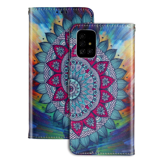 Flip case for Samsung Galaxy A51, Wallet, Mandala Flower