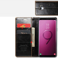 CASEME flip case for Samsung Galaxy S9, Waxy Textucoffee, coffee