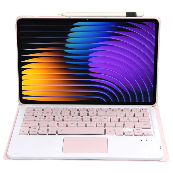 Keyboard case for Xiaomi Pad 7 / 7 Pro, TouchPad, pink
