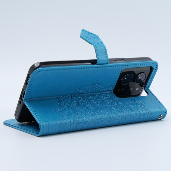 Flip case for Xiaomi 13T / 13T Pro, Mandala, blue
