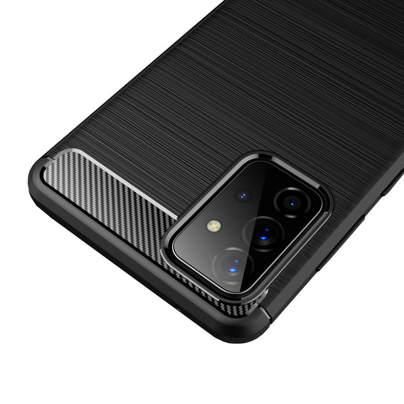 Case for Samsung Galaxy A72 5G / A72 LTE, Carbon, black