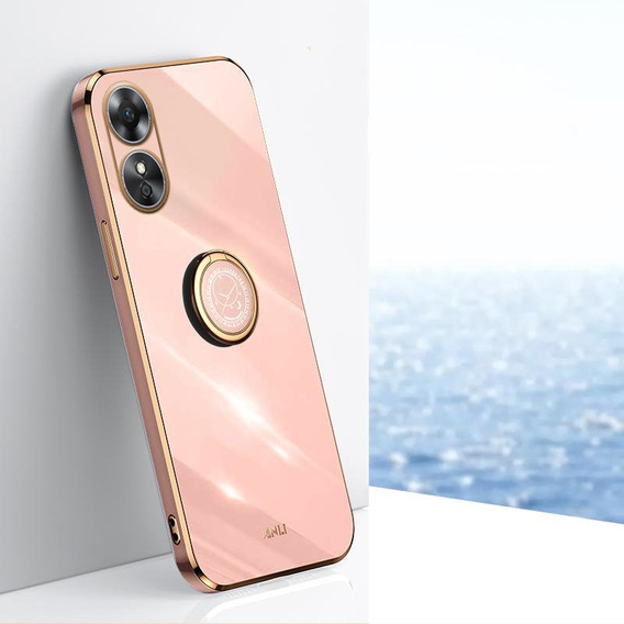 Case for Oppo A17, Electro Ring, pink
