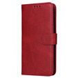 Flip case for Realme C67, Leather Wallet, red