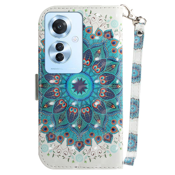 Flip case for Oppo Reno 11F 5G, Wallet, Mandala Flower