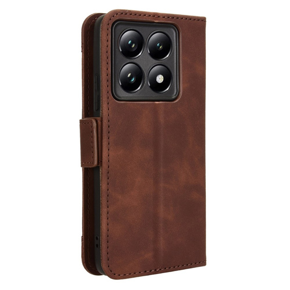 Flip case for Xiaomi 14T, Card Slot, brown