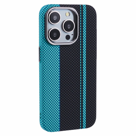 MagSafe's iPhone 13 Pro Max Case, Carbon Fiber, black / blue