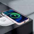 Case for iPhone 15 Pro, ERBORD Impact Guard, MagSafe, pink