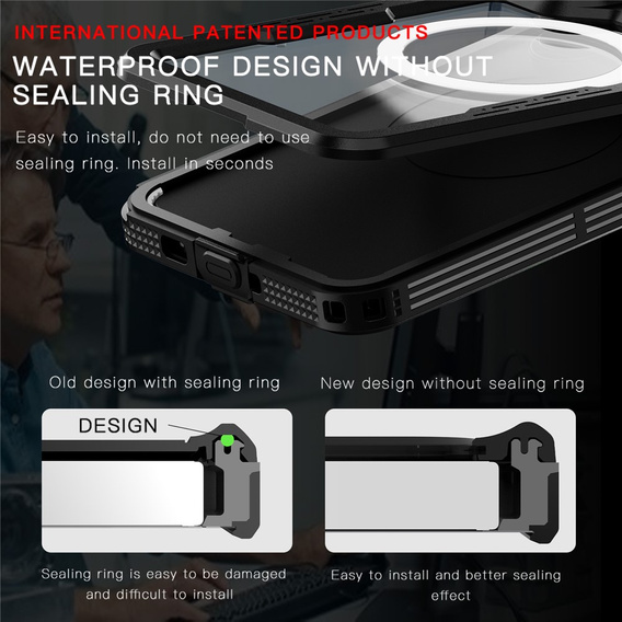 REDPEPPER waterproof case for Samsung Galaxy S26, black