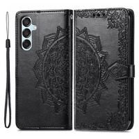 Flip case for Samsung Galaxy M15 5G, Mandala, black