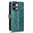 Flap case for Oppo Reno 14, Wallet Rhombus, green