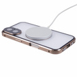 Magnetic Dual Glass MagSafe case for iPhone 16, gold