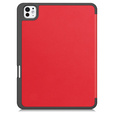 Case for iPad Pro 11" 2024 (5 gen.), Smartcase with stylus space, red