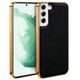 Case for Samsung Galaxy S22+ Plus, Cowhide Leather, black