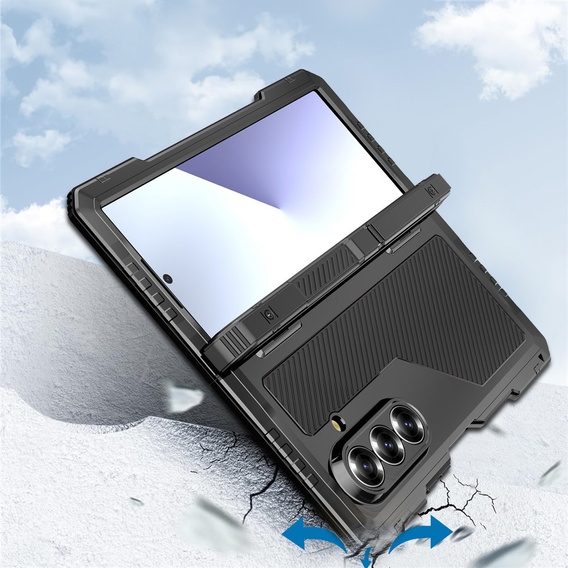 Armoured aluminium case with stand and stylus holder for Samsung Galaxy Z Fold7 5G