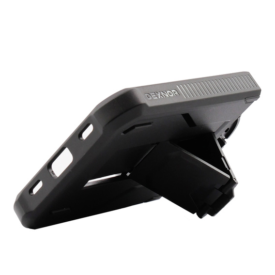 Armored Case for Samsung Galaxy Z Flip 4 5G, Dexnor Clip Holder, black
