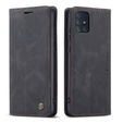 CASEME case for Samsung Galaxy A51, Leather Wallet Case, black