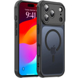 Matte case for iPhone 17 Pro Max, for MagSafe, with camera protection, black