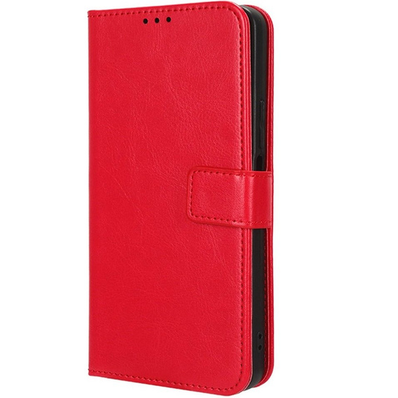 Flip case for Honor 90 Lite 5G, Crazy Horse Wallet, red
