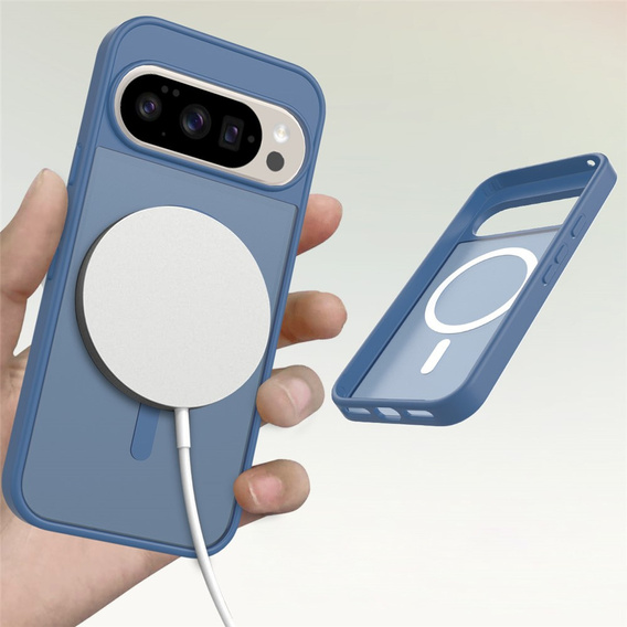 Matt Case for Google Pixel 10 / 10 Pro, for MagSafe, translucent blue
